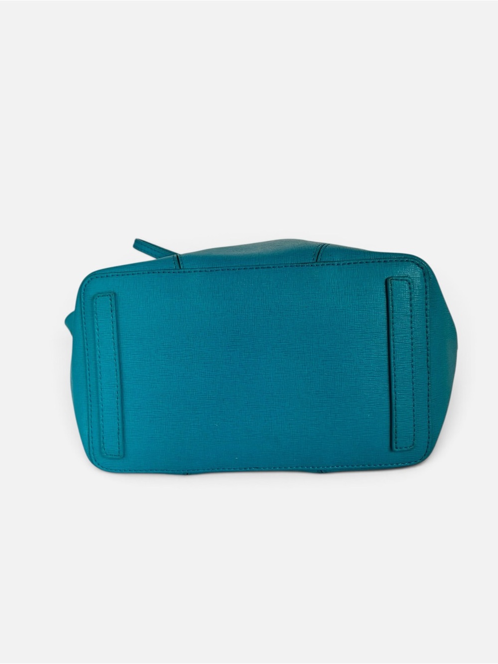 Furla Turquoise Leather Drawstring Shoulder Bag - Picture 5 of 8